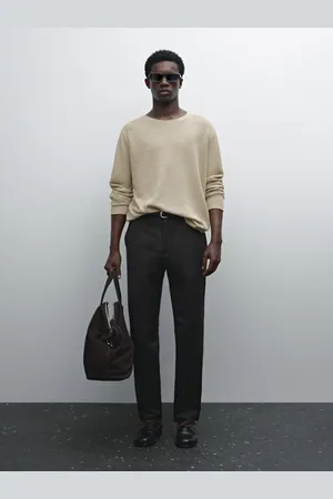 Massimo Dutti Dzianinowy Sweter 100% Len