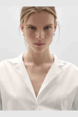 Massimo Dutti Koszula Z Popeliny Ze 100% Bawełny