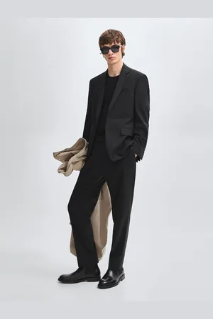 Massimo Dutti Spodnie Od Garnituru Ze 100% Wełny