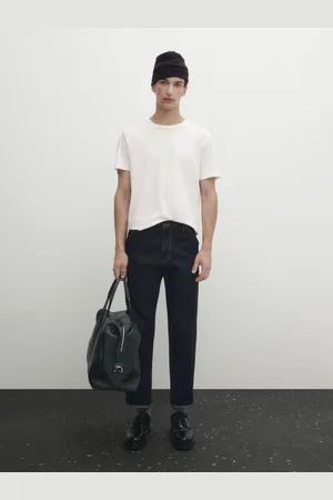 Massimo Dutti Koszulka Z Merceryzowanej Bawełny Z Krótkim Rękawem