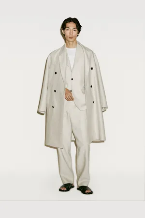 Massimo Dutti Spodnie Od Garnituru Ze 100% Lnu − Limited Edition
