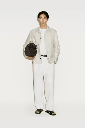 Massimo Dutti Koszula Wierzchnia Ze 100% Lnu Z Efektem Sprania − Limited Edition