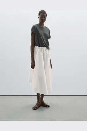 Massimo Dutti Koszulka Z Krótkim Rękawem Ze 100% Lnu