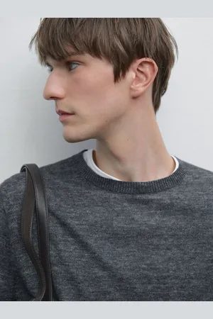 Massimo Dutti Dzianinowy Sweter Ze 100% Lnu Z Krótkim Rękawem