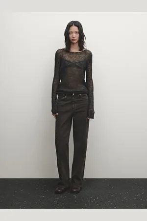 Massimo Dutti Sweter O Ażurowej Fakturze