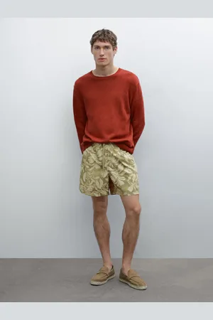 Massimo Dutti Wzorzyste Szorty Kąpielowe Regular Fit