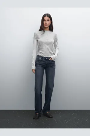 Massimo Dutti Dwuwarstwowa Koszulka Z Mieszanki Bawełny