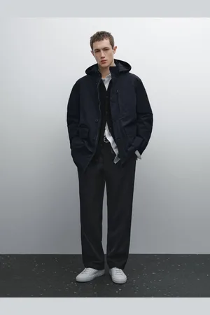 Massimo Dutti Parka Z Kapturem Z Mieszanki Bawełny
