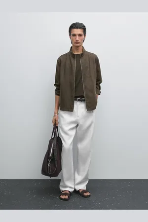 Massimo Dutti Bomberka Ze 100% Lnu