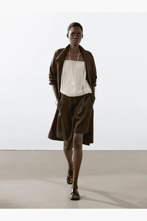 Massimo Dutti Bieliźniany Top Na Ramiączkach Z Mieszanki Bawełny