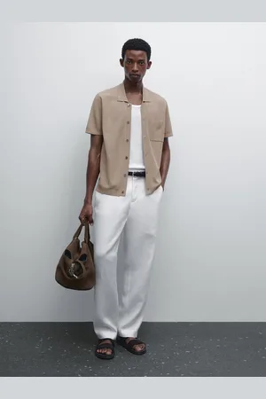 Massimo Dutti Koszula Wierzchnia Ze 100% Bawełny Merceryzowanej