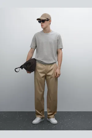 Massimo Dutti Koszulka Z Krótkim Rękawem Ze 100% Bawełny