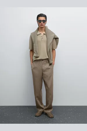Massimo Dutti Dzianinowa Koszulka Polo Ze 100% Bawełny