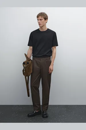 Massimo Dutti Koszulka Z Krótkim Rękawem Ze 100% Bawełny