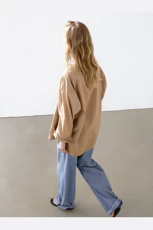 Massimo Dutti Luźna Satynowa Bluzka