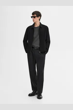 Massimo Dutti Skórzana Kurtka Zamszowa