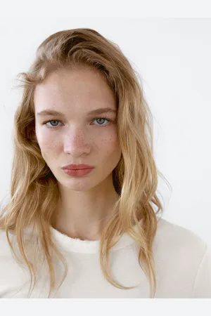 Massimo Dutti Koszulka Z Wystrzępionym Dekoltem