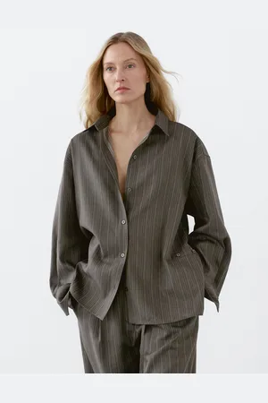Massimo Dutti Luźna Koszula W Paski