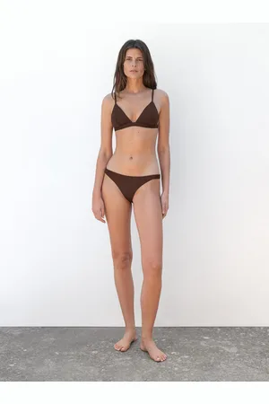 Massimo Dutti Trójkątny Biustonosz Od Bikini Z Fakturą