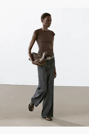 Massimo Dutti Luźne Jeansy Ze Średnim Stanem I Szerokimi Nogawkami