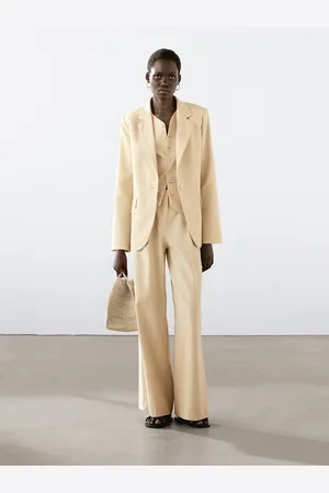 Massimo Dutti Marynarka Z Mieszanki Lnu