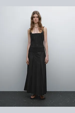 Massimo Dutti Dopasowany Top Gorsetowy