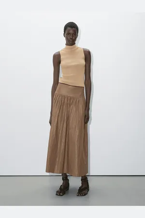 Massimo Dutti Prążkowany Top Z Mieszanki Bawełny – Studio