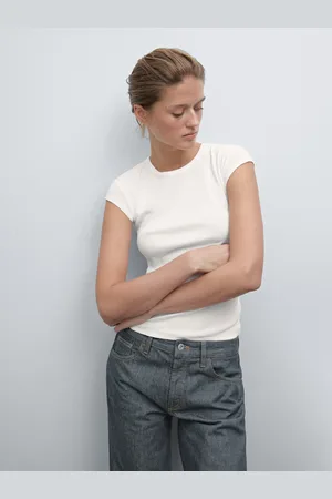 Massimo Dutti Koszulka Z Krótkim Rękawem I Ozdobnym Obszyciem