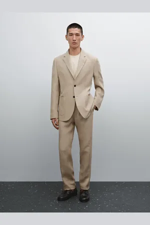 Massimo Dutti Marynarka Od Garnituru 100% Len