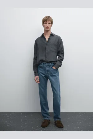 Massimo Dutti Jeansy Slim Z Mieszanki Bawełny