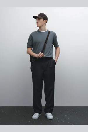Massimo Dutti Koszulka Z Krótkim Rękawem Ze 100% Bawełny