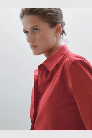 Massimo Dutti Koszula Ze 100% Bawełny Z Długim Rękawem