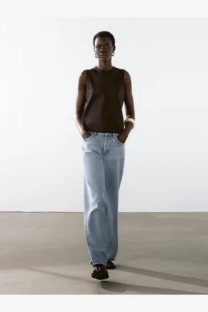 Massimo Dutti Koszulka Bez Rękawów Ze 100% Bawełny