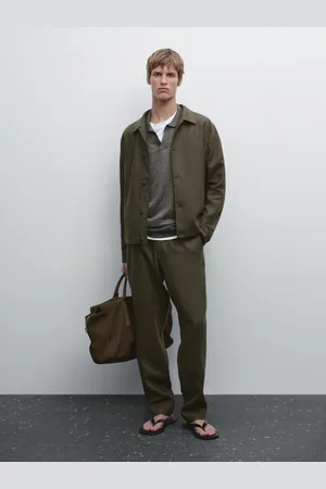 Massimo Dutti Spodnie Ze 100% Lnu