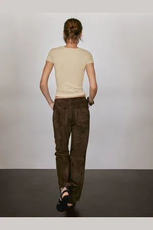 Massimo Dutti Koszulka Z Mieszanki Bawełny Z Krótkim Rękawem