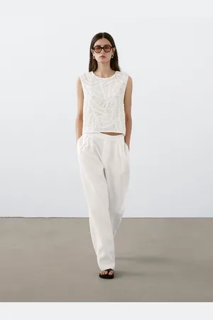 Massimo Dutti Openwork Crochet Top
