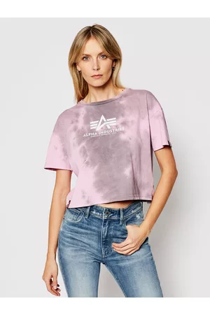 Alpha Industries Kobieta T-shirty Oversize - T-Shirt Basic T Batik Cos 116083 Oversize