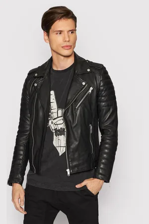 Serge Pariente Kurtka skórzana Hipster Regular Fit