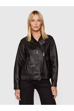 Ted Baker Kobieta Oversize - Kurtka skórzana Tiano 258513 Oversize