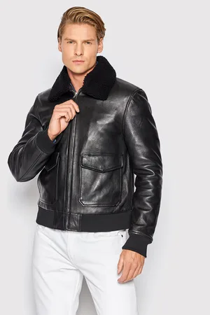 Serge Pariente Kurtka skórzana Style 18 Regular Fit