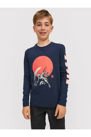 JACK&JONES JUNIOR Bluzka MARVEL 12217803 Regular Fit