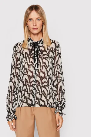 The Kooples Bluzka FTOP25015K Relaxed Fit