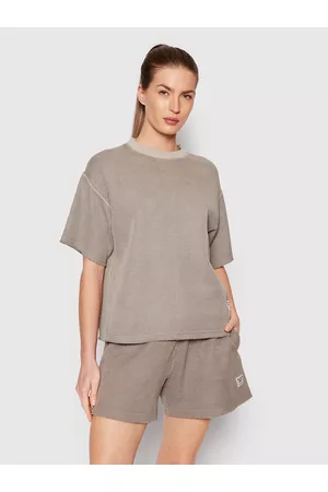 Reebok Kobieta T-shirty Oversize - T-Shirt Natural Dye Waffle HB8646 Oversize