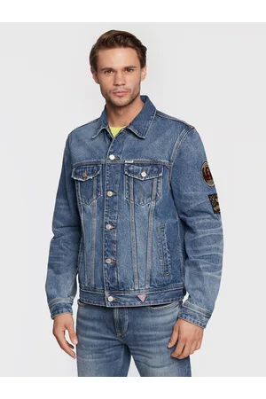 Guess Kurtka jeansowa Dillon M2BXN1 D2IB0 Regular Fit