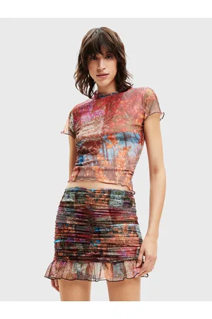 Desigual Bluzka Bora 22WWTK10 Slim Fit