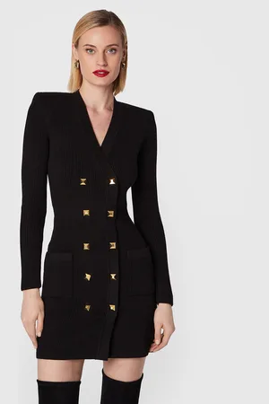 Elisabetta Franchi Sukienka dzianinowa AM-39S-26E2-V500 Slim Fit