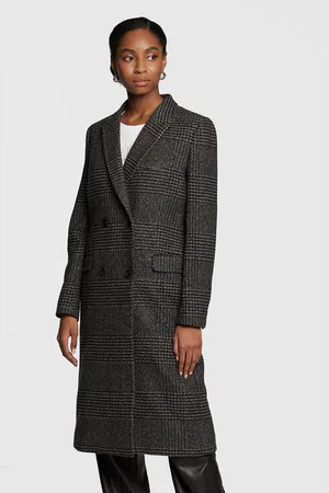 The Kooples Płaszcz wełniany FMAN25005K Regular Fit