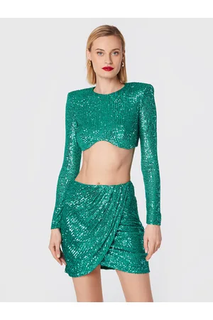Elisabetta Franchi Komplet bluzka i spódnica TG-002-27E2-V500 Slim Fit
