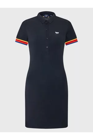 Superdry Kobieta Sukienki Dzienne - Sukienka codzienna Vintage Stripe Polo W8011102A Regular Fit