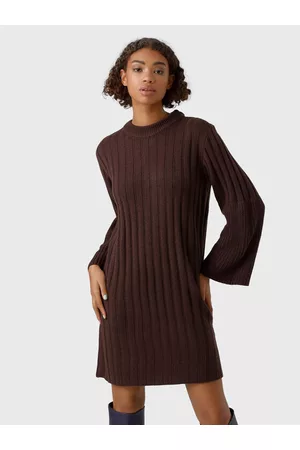 VERO MODA Kobieta Sukienki Dzianinowe - Sukienka dzianinowa Layla 10273088 Regular Fit